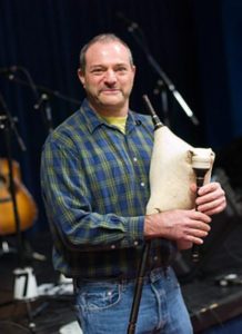 Mark Gilston playing gajda (Bulgarian bagpipes)